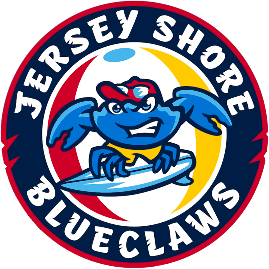 Jersey Shore BlueClaws iron ons